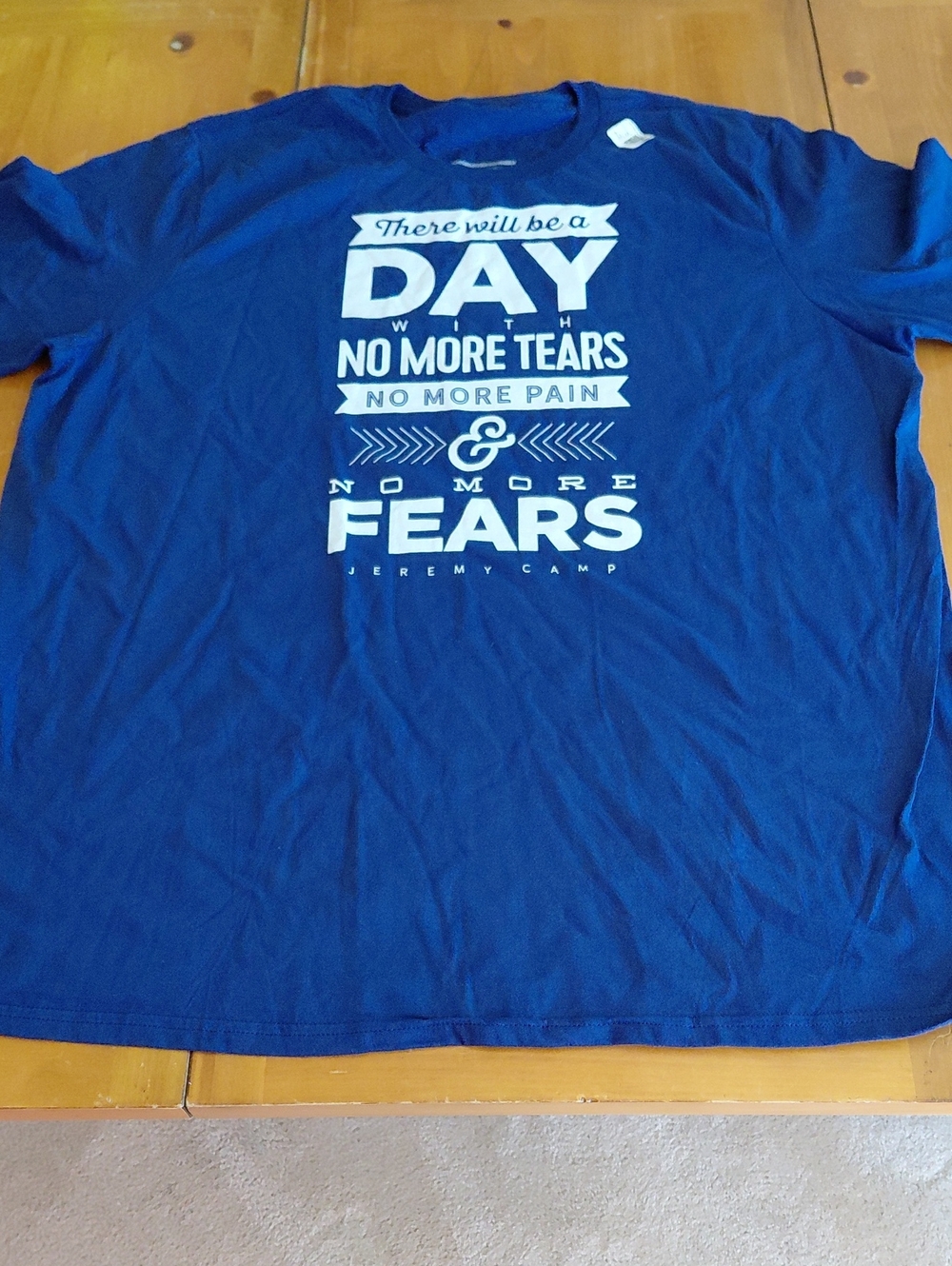 Nwot Gildan Navy Blue Jeremy Camp Short-Sleeve Tee Mens 2XLT